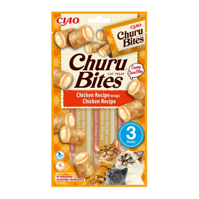 Churu Bites cu Pui, 10 g x 3 buc – recompense moi pentru pisici